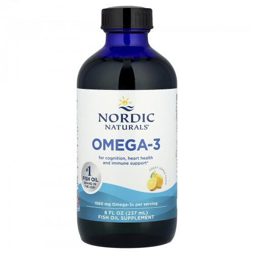 Nordic Naturals, омега-3, лимон, 237 мл (8 жидк. унций) Nordic Naturals, омега-3, лимон, 237 мл (8 жидк. унций)